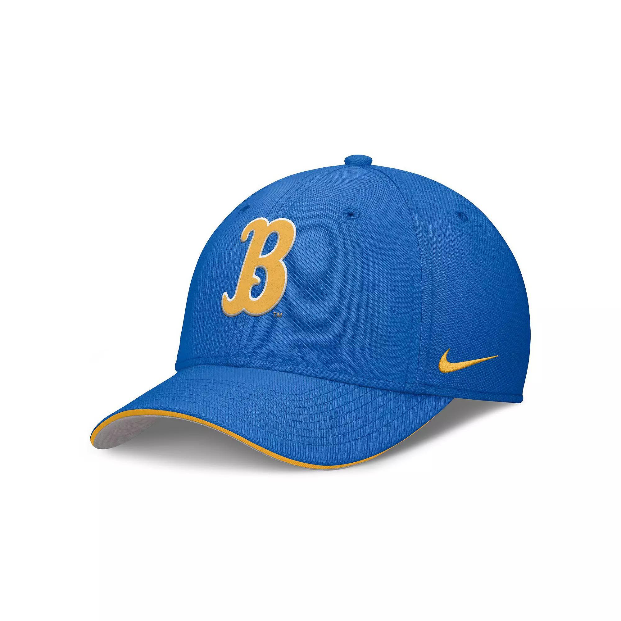 Men's Nike Blue UCLA Bruins 2025 Dugout Coaches Rise Swoosh Performance Flex Hat, Size: Large/XL Product Image