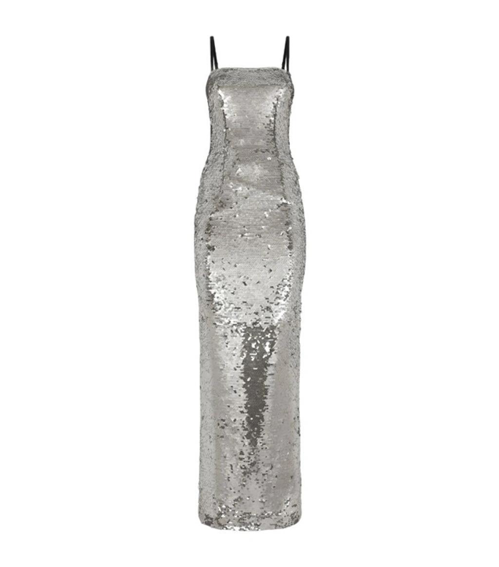 sequin-embellished maxi dress Product Image