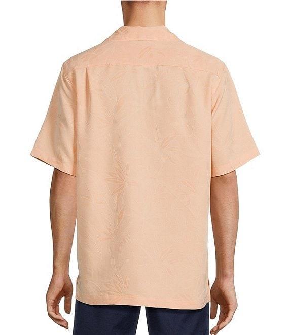 Caribbean Bird of Paradise Textured Short Sleeve Woven Shirt Product Image