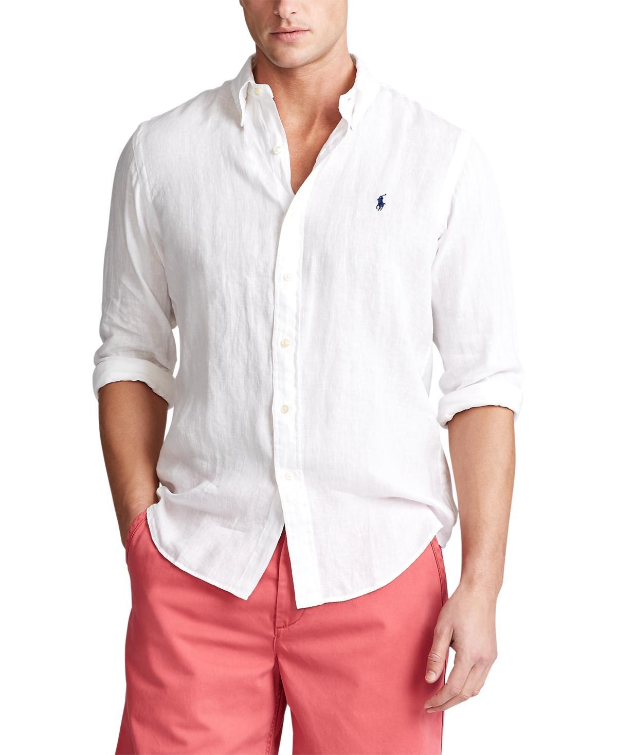 Polo Ralph Lauren Mens Classic Fit Linen Shirt Product Image