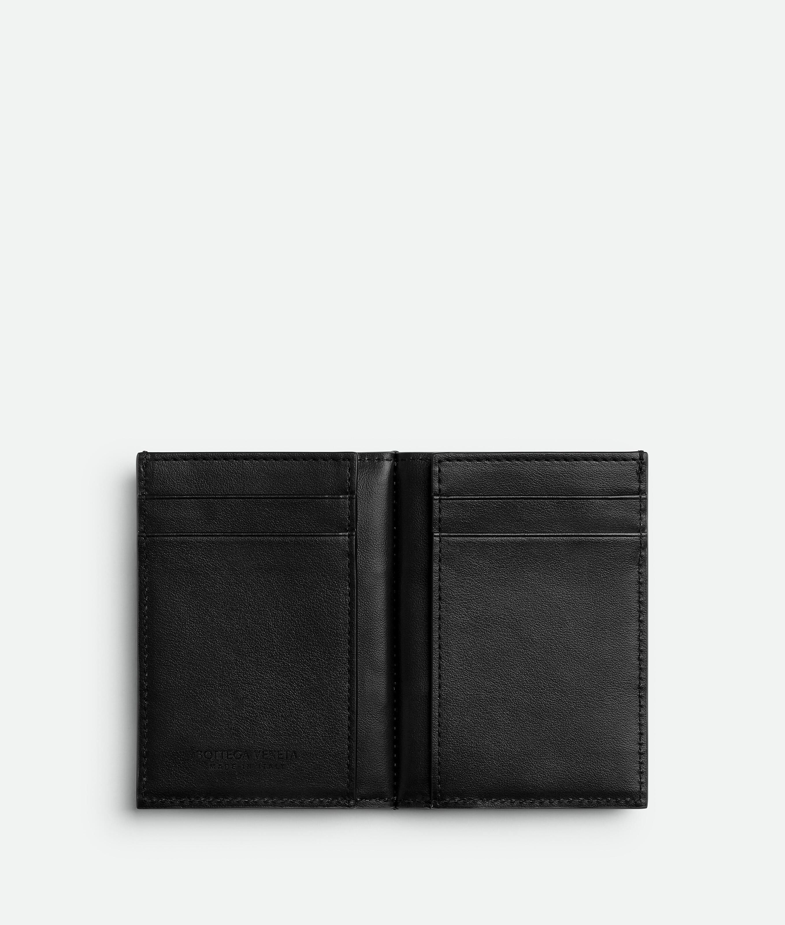 BOTTEGA VENETA Cassette Slim Flap Card Case In Black Product Image