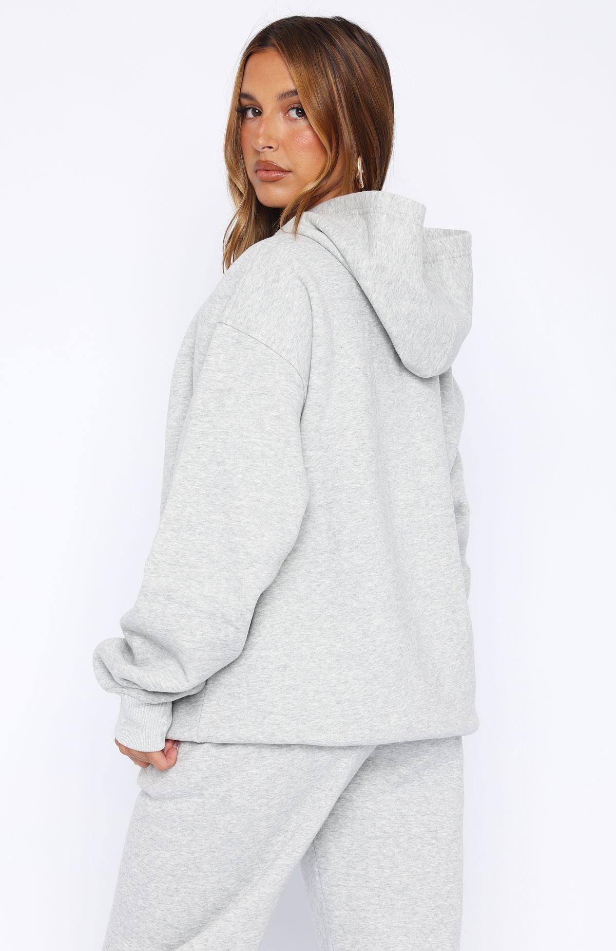 Core Classic Oversized Hoodie Dark Grey Marle Product Image