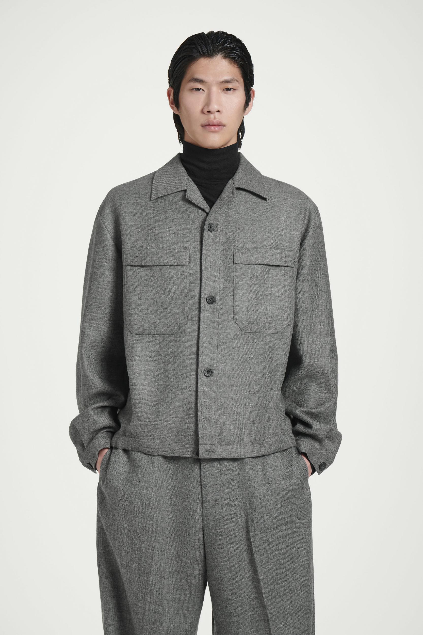 WOOL-FLANNEL OVERSHIRT Product Image