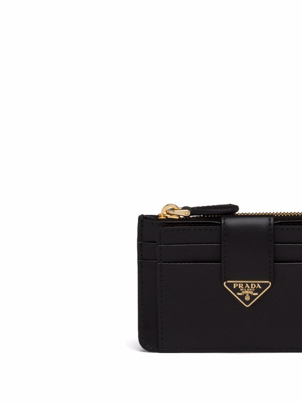 logo-plaque zip-fastening purse Product Image