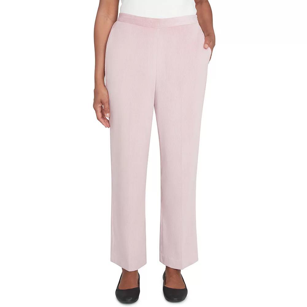 Women's Alfred Dunner Classic Short Length Pleated Pants, Size: 12 Short, Pink Product Image