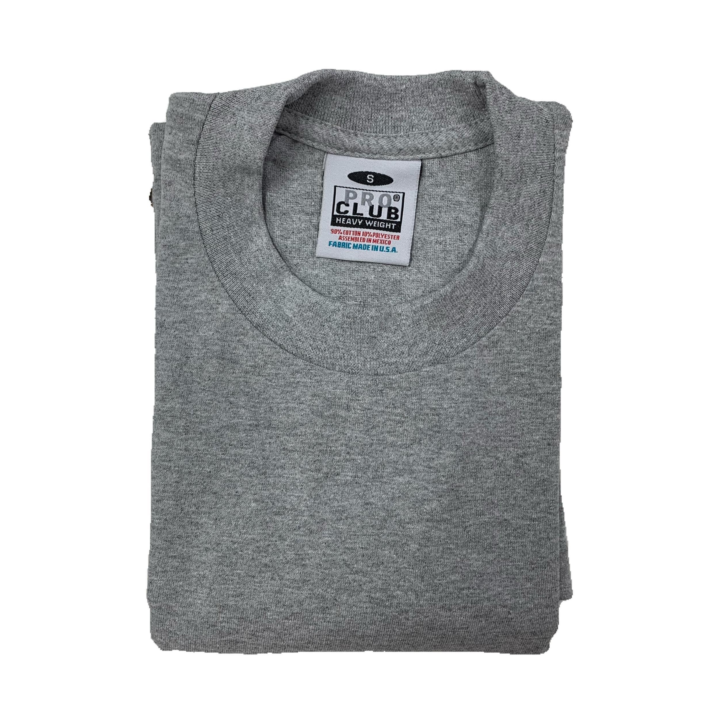 Pro Club Men's Heavyweight Cotton Short Sleeve Crew Neck T-Shirt Male Product Image