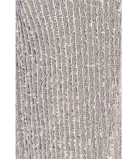 Betsy & Adam Sequin Strapless Neck Sleeveless Sheath Gown Product Image