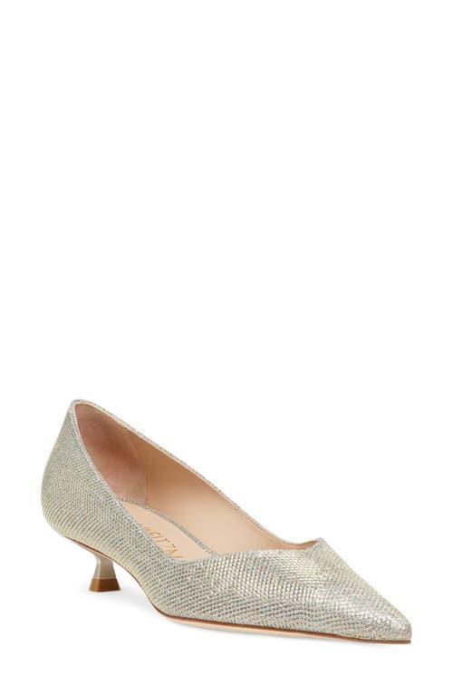 Stuart Weitzman Womens Eva Kitten Heel Pumps Product Image