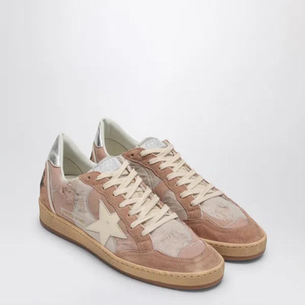 GOLDEN GOOSE Patchwork Lace-up Sneakers For Women In Pink Product Image