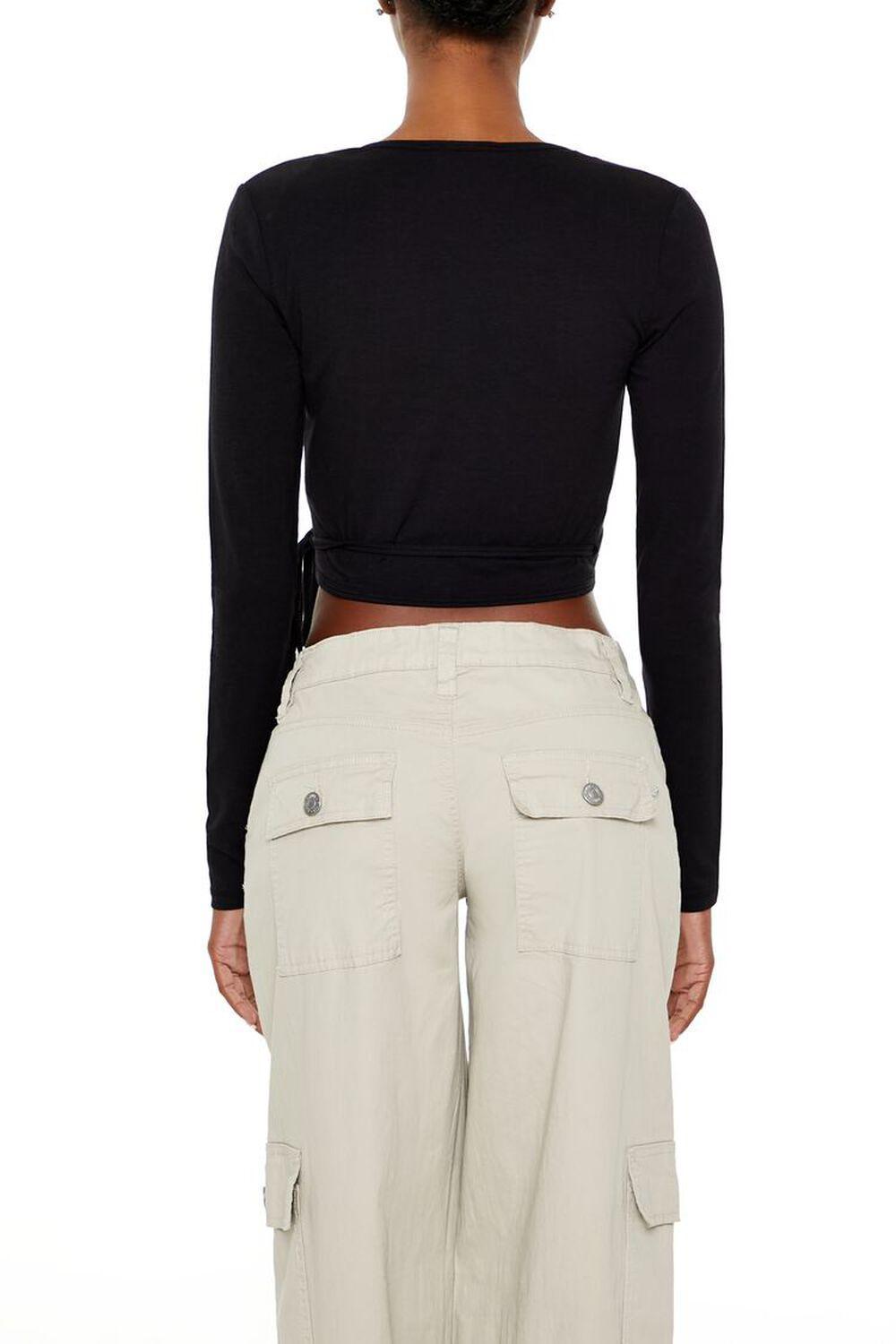 Ribbed Knit Wrap Crop Top | Forever 21 Product Image