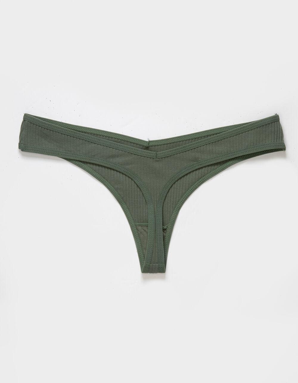 FULL TILT V-Rib Thong - SAGE Product Image
