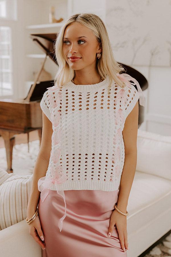 Smiles And Sorbet Knit Vest Top Product Image