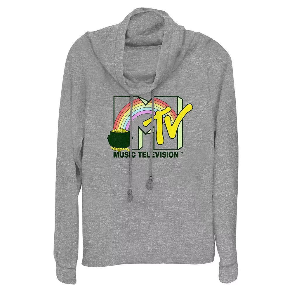 Women's MTV Pot Of Gold Cowlneck Graphic Lightweight Long Sleeve,  Product Image