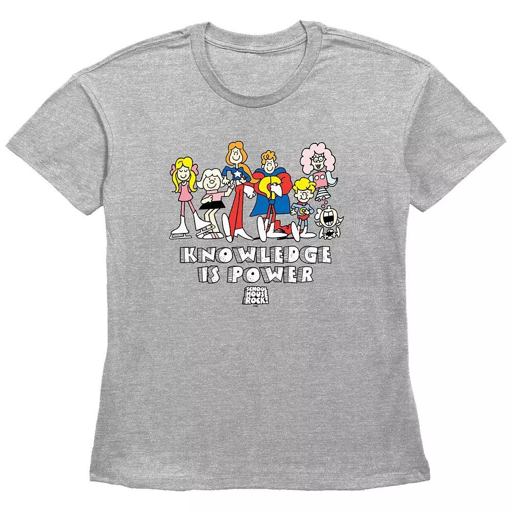 Disney's Schoolhouse Rock! Knowledge Is Power Group Women's Graphic Tee,  Product Image