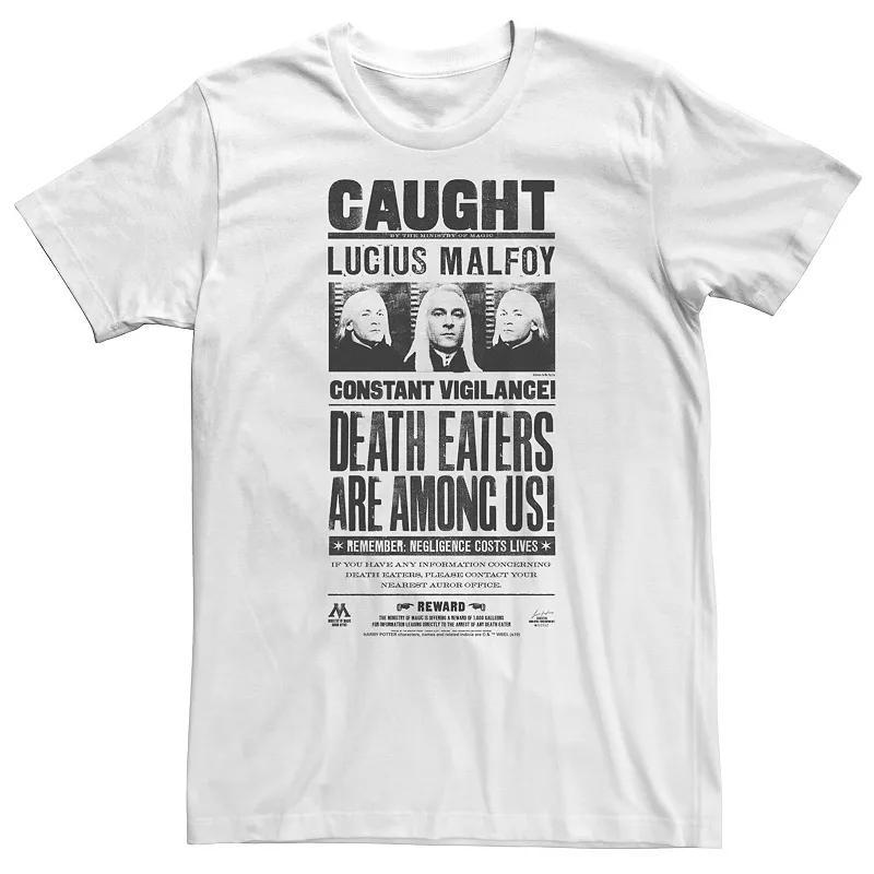 Big & Tall Harry Potter Lucius Malfoy Caught Poster Tee, Men's, Size: 4XL, White Product Image