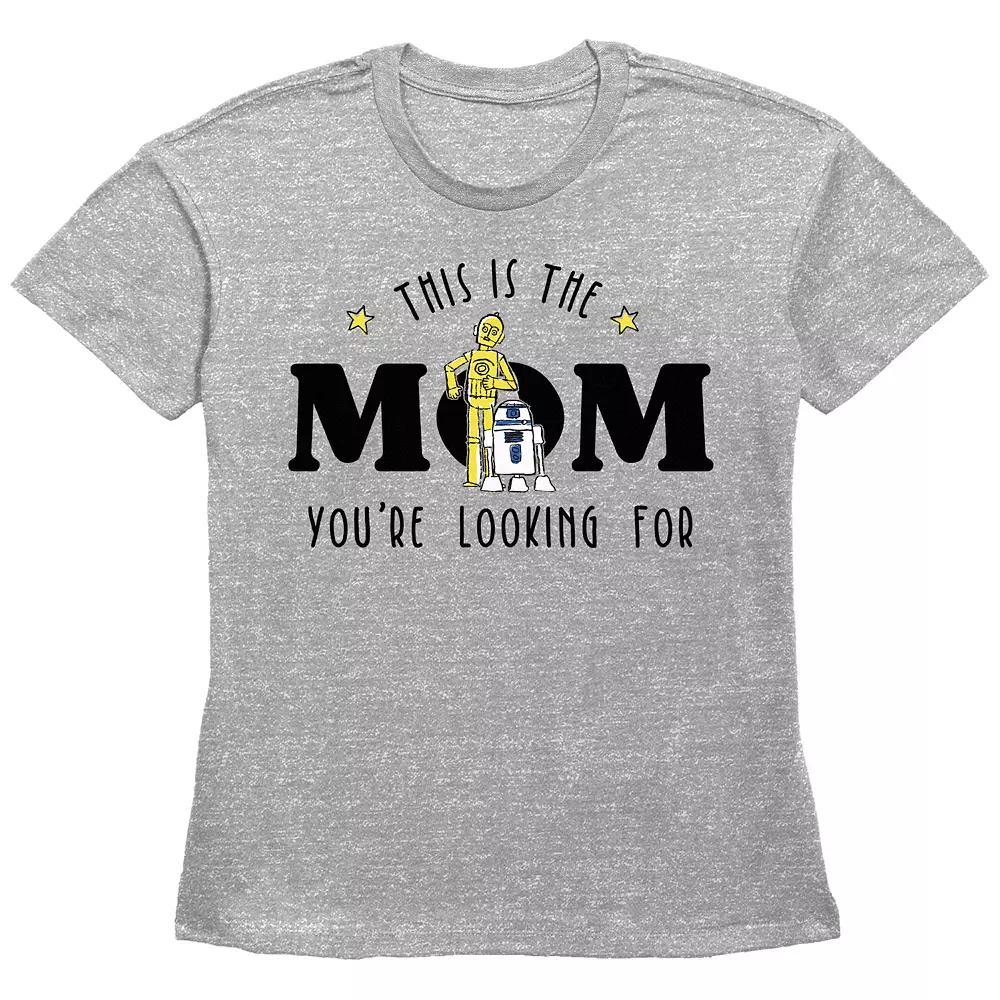 Women's Star Wars This Is The Mom You're Looking For Basic Fit Graphic Tee,  Product Image