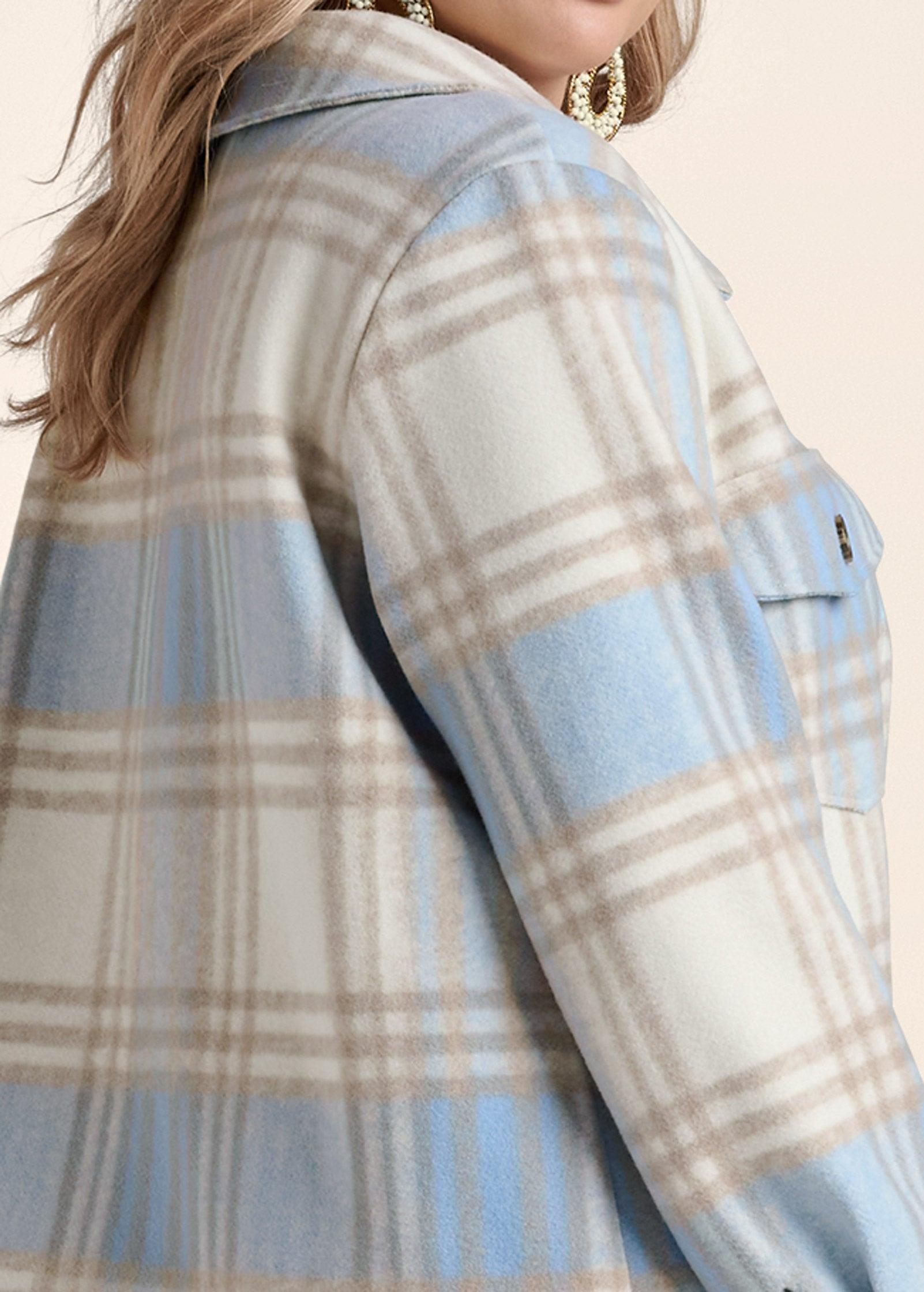 Plaid Jacket - Blue Multi Product Image