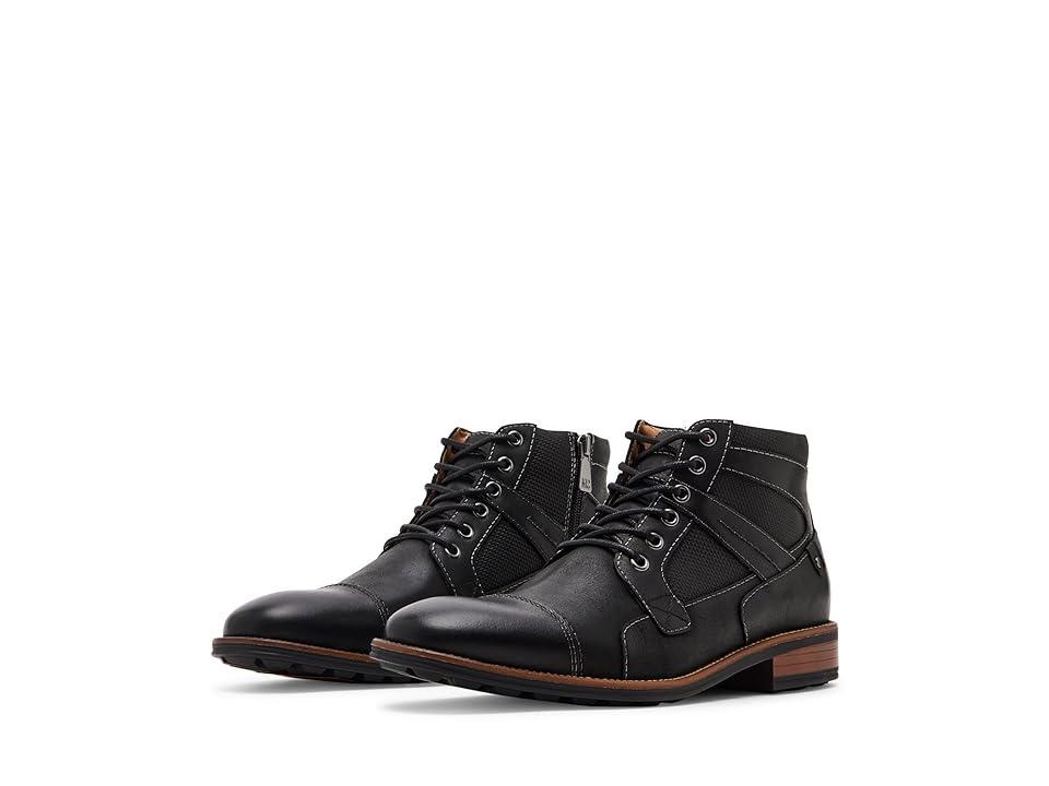 Steve Madden Mens Jotting Leather Cap Toe Boots Product Image