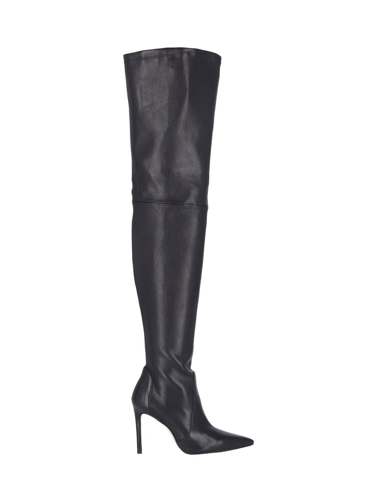 STUART WEITZMAN Ultrastuart 100 Stretch Pointed Toe Over The Knee Boot In Blk Black Product Image