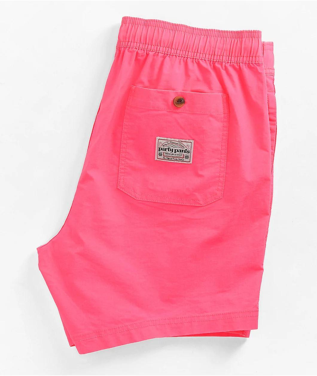 Party Pants Vintage Volley Pink Board Shorts Product Image