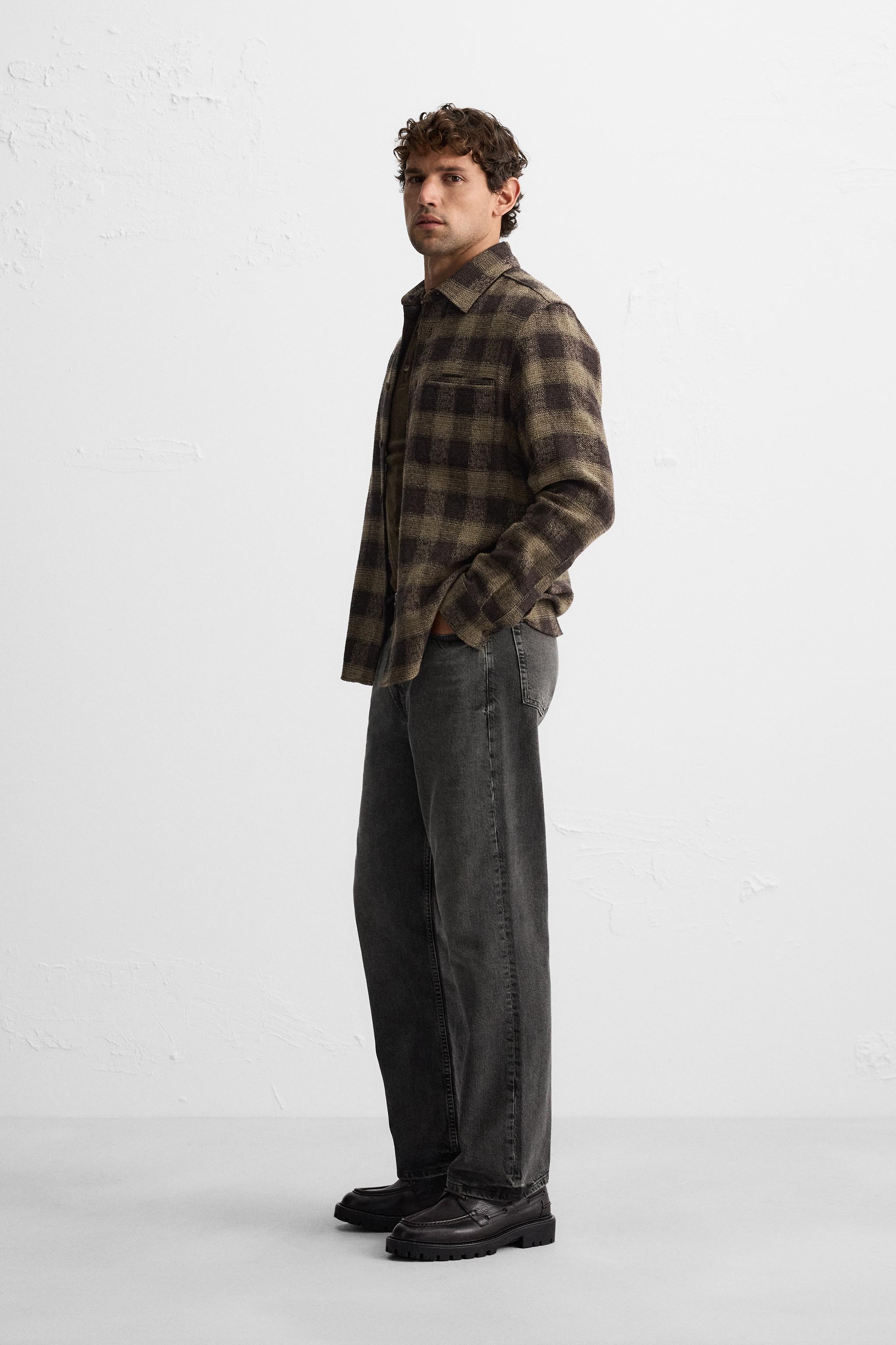 TEXTURED CHECKERED SHIRT Product Image