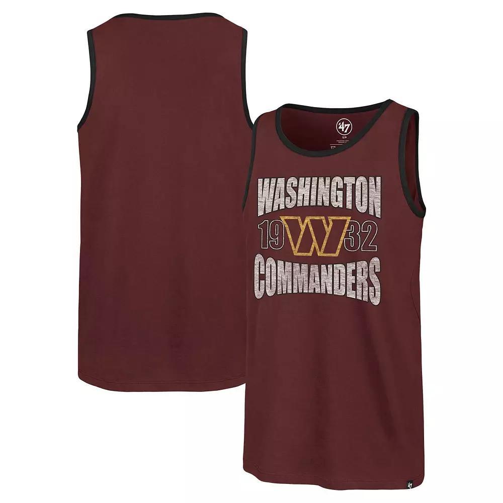 Men's '47 Burgundy Washington Commanders Upload Franklin Tank Top, Size: XL, Wft Med Re Product Image
