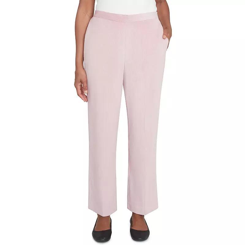 Women's Alfred Dunner Classic Short Length Pleated Pants, Size: 12 Short, Pink Product Image