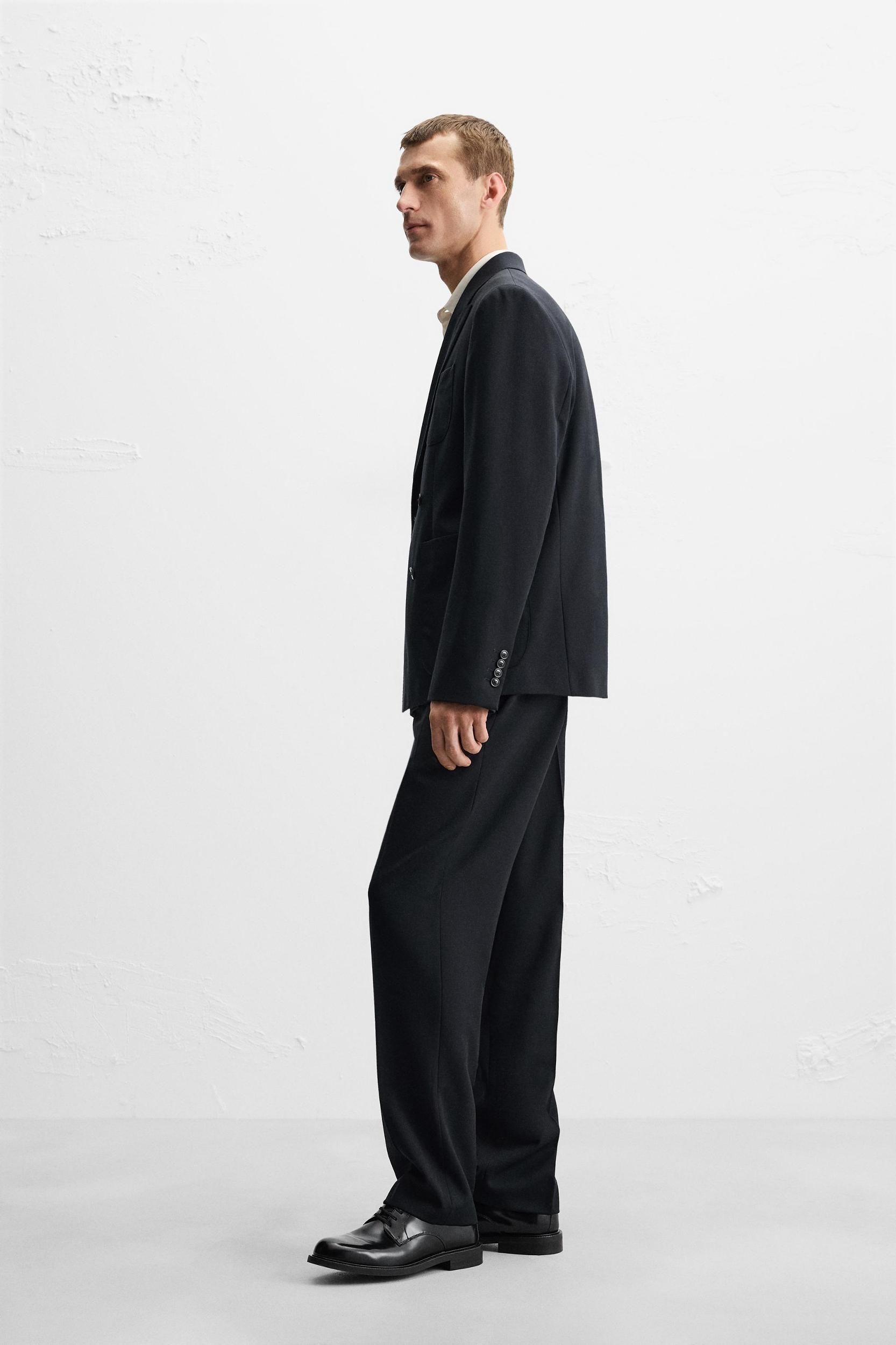 100% WOOL SUIT PANTS Product Image