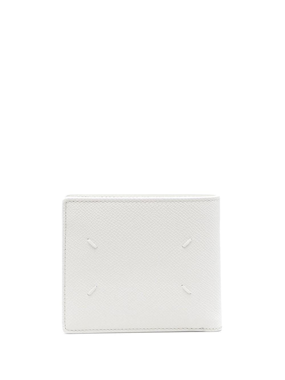 MAISON MARGIELA Four-stitch Logo Bi-fold Wallet In White Product Image