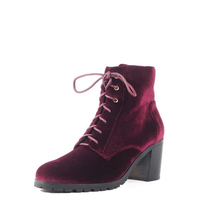 Timothy Velvet Booties Product Image