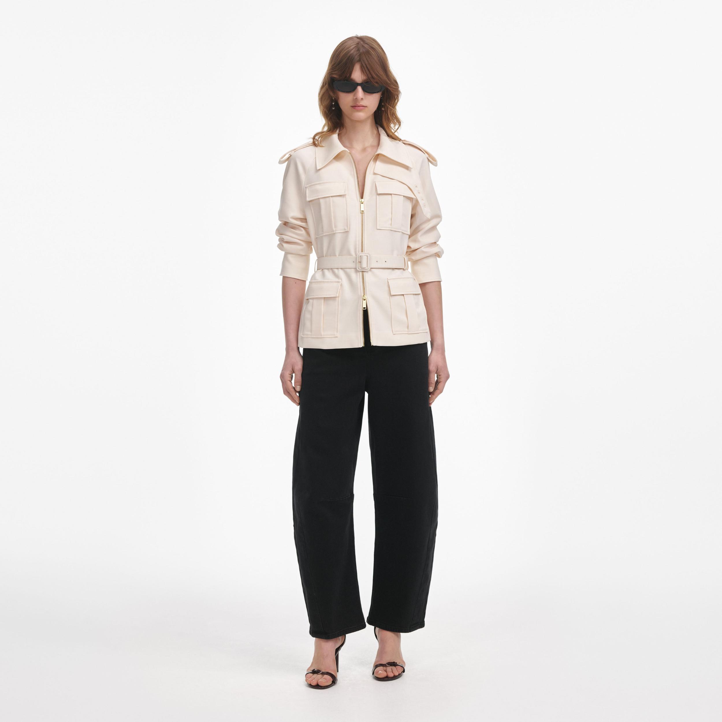 Cream Twill Jacket Product Image