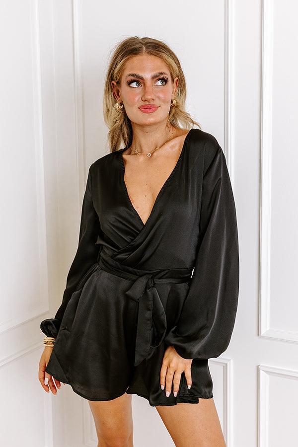 Party Dreams Romper in Black Product Image