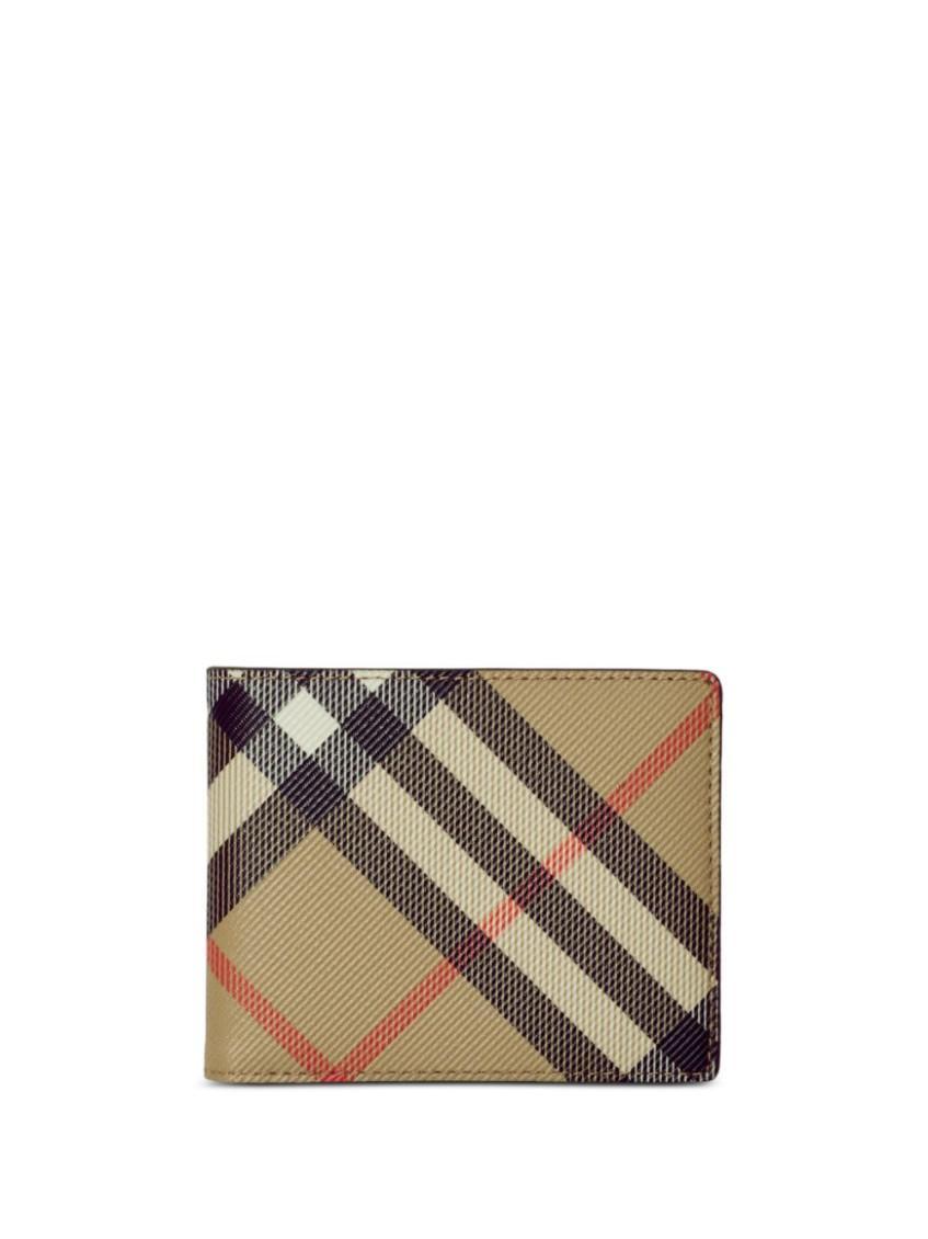 BURBERRY Beige Signature Wallet Product Image