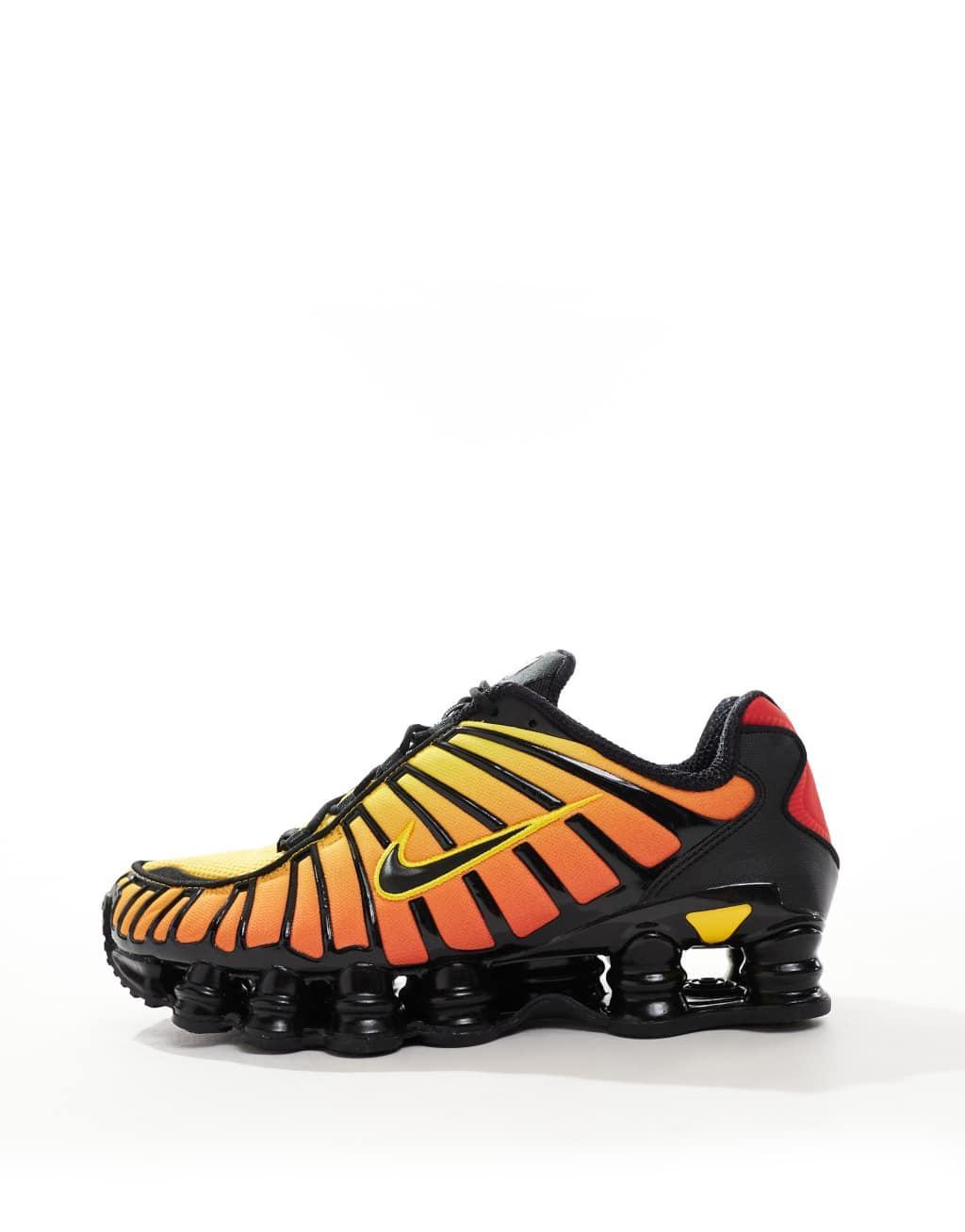 Nike Shox TL sneakers in black and red Product Image