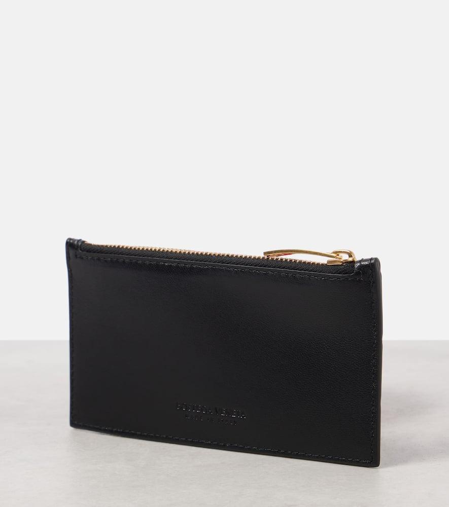 BOTTEGA VENETA Intrecciato Leather Wallet In Black Product Image