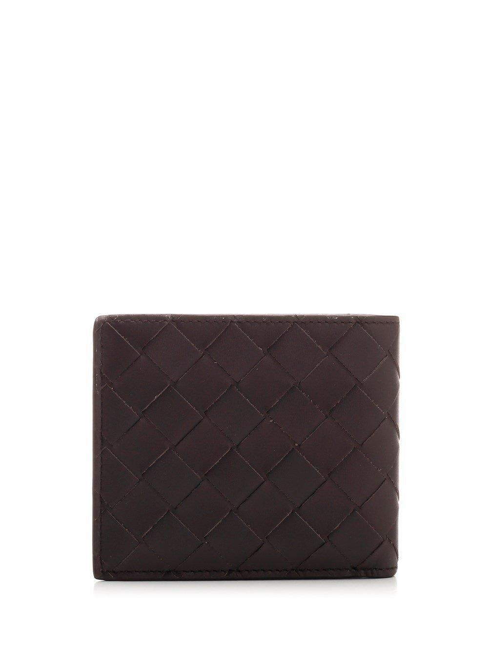 BOTTEGA VENETA Men's Intrecciato 15 Color Edge Leather Bifold Wallet In Fondant Ice Product Image