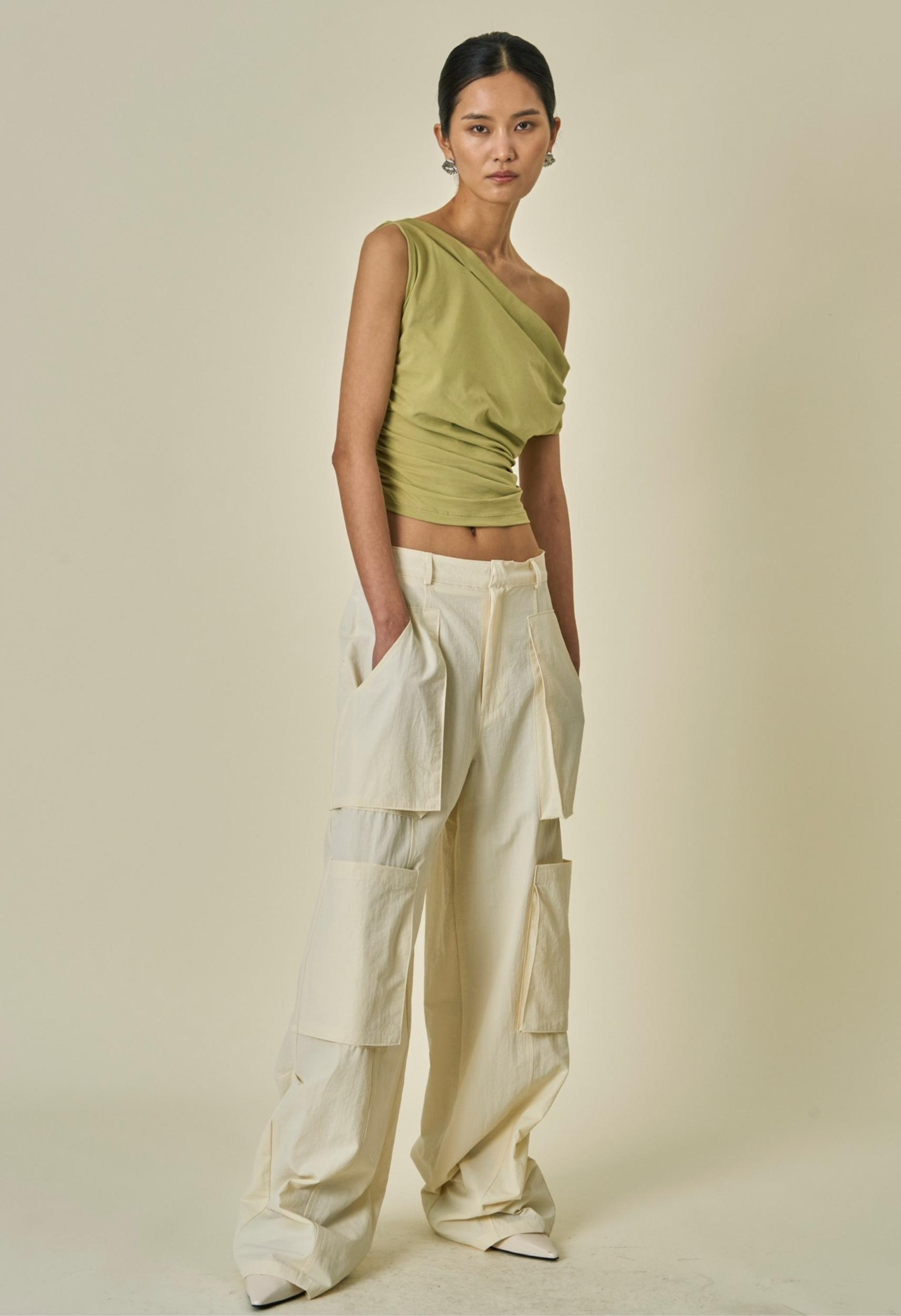 Rayleigh Cargo Pant in Cream Product Image