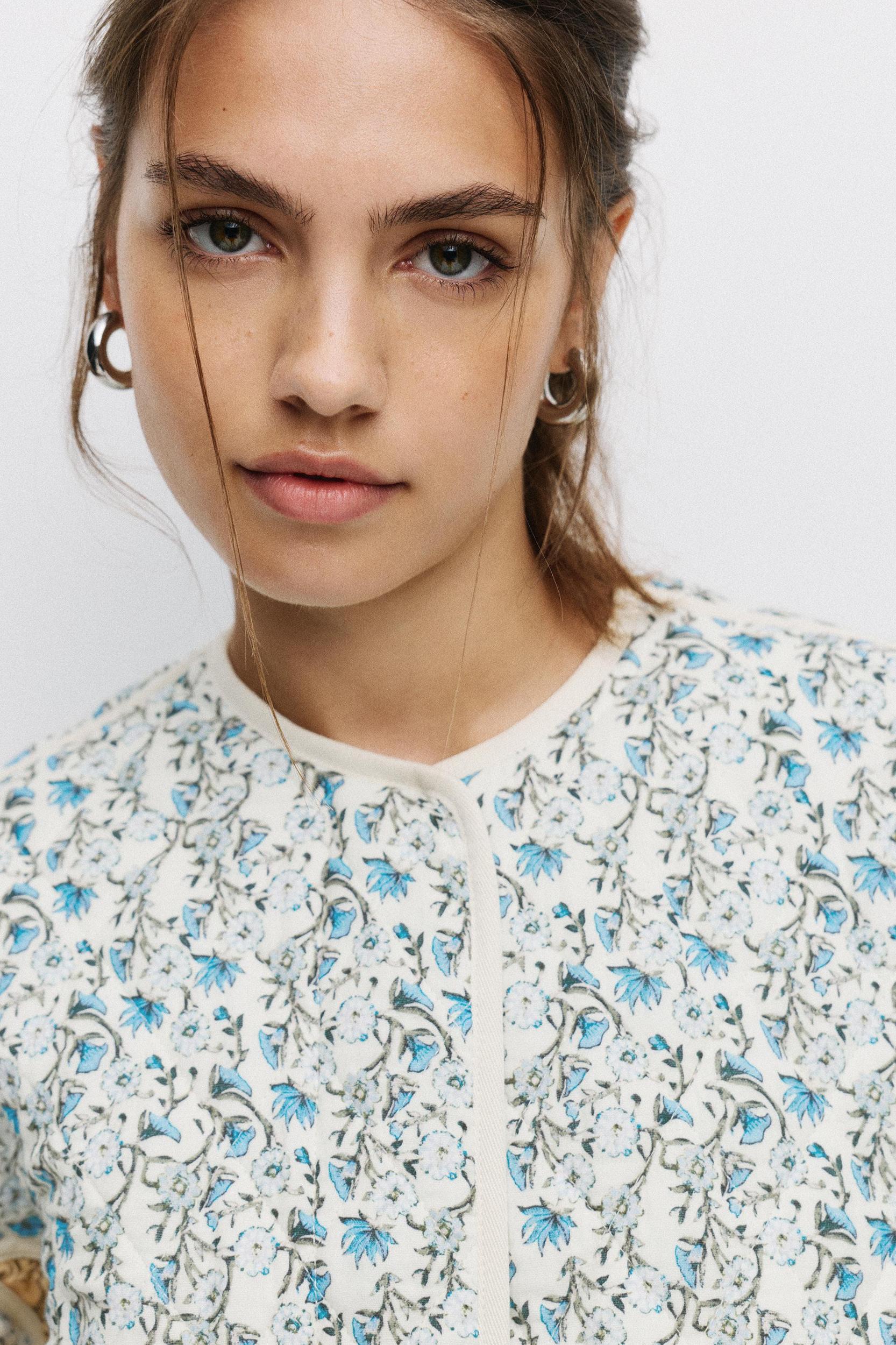 Patchwork puffer jacket Product Image