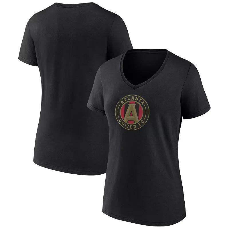 Womens Fanatics Black Austin FC Logo V-Neck T-Shirt Product Image