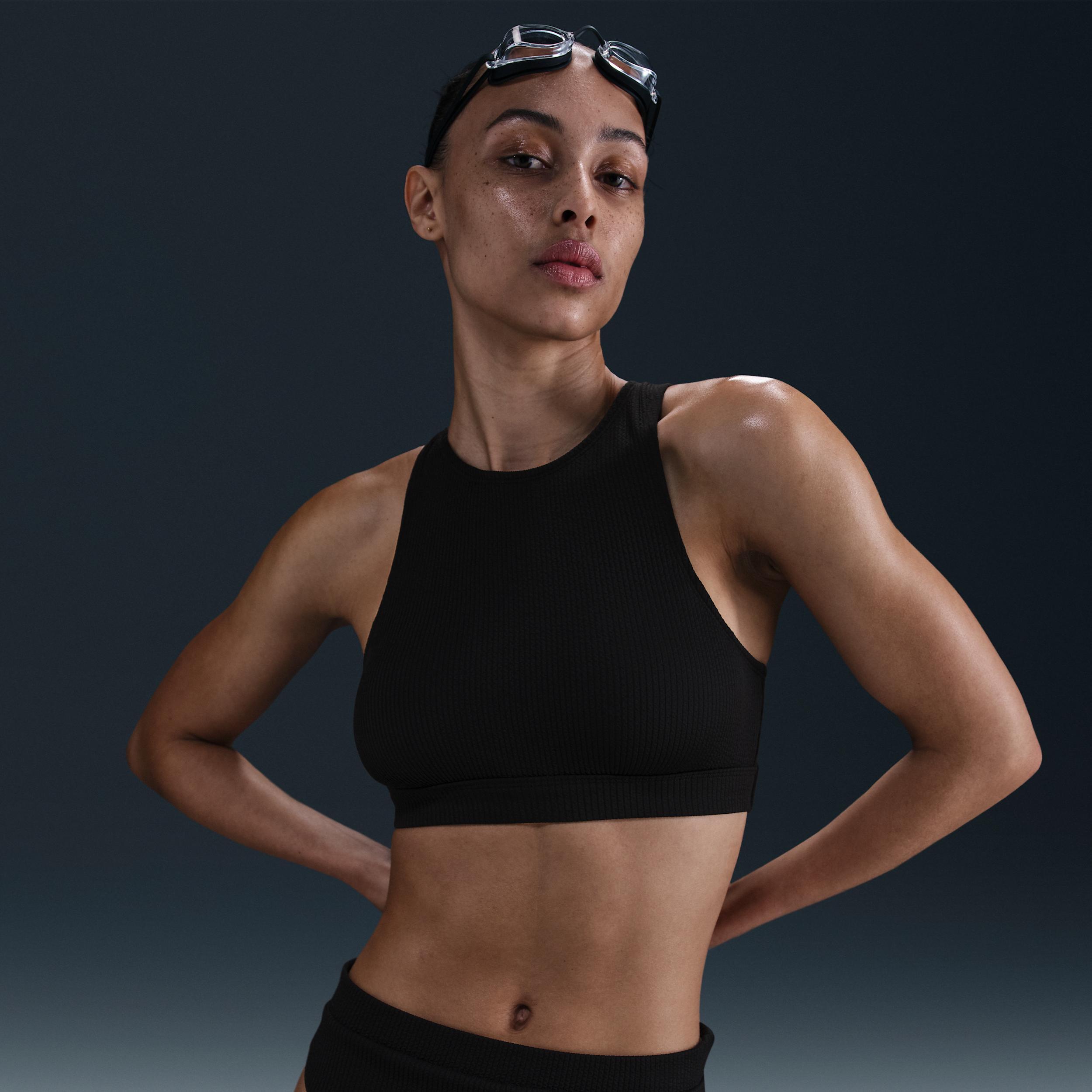 Nike Womens Swim Elevated Essential High-Waisted Bikini Bottom Product Image