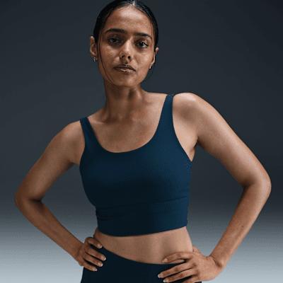 Nike Women's Zenvy Rib Light-Support Padded Longline Sports Bra Product Image