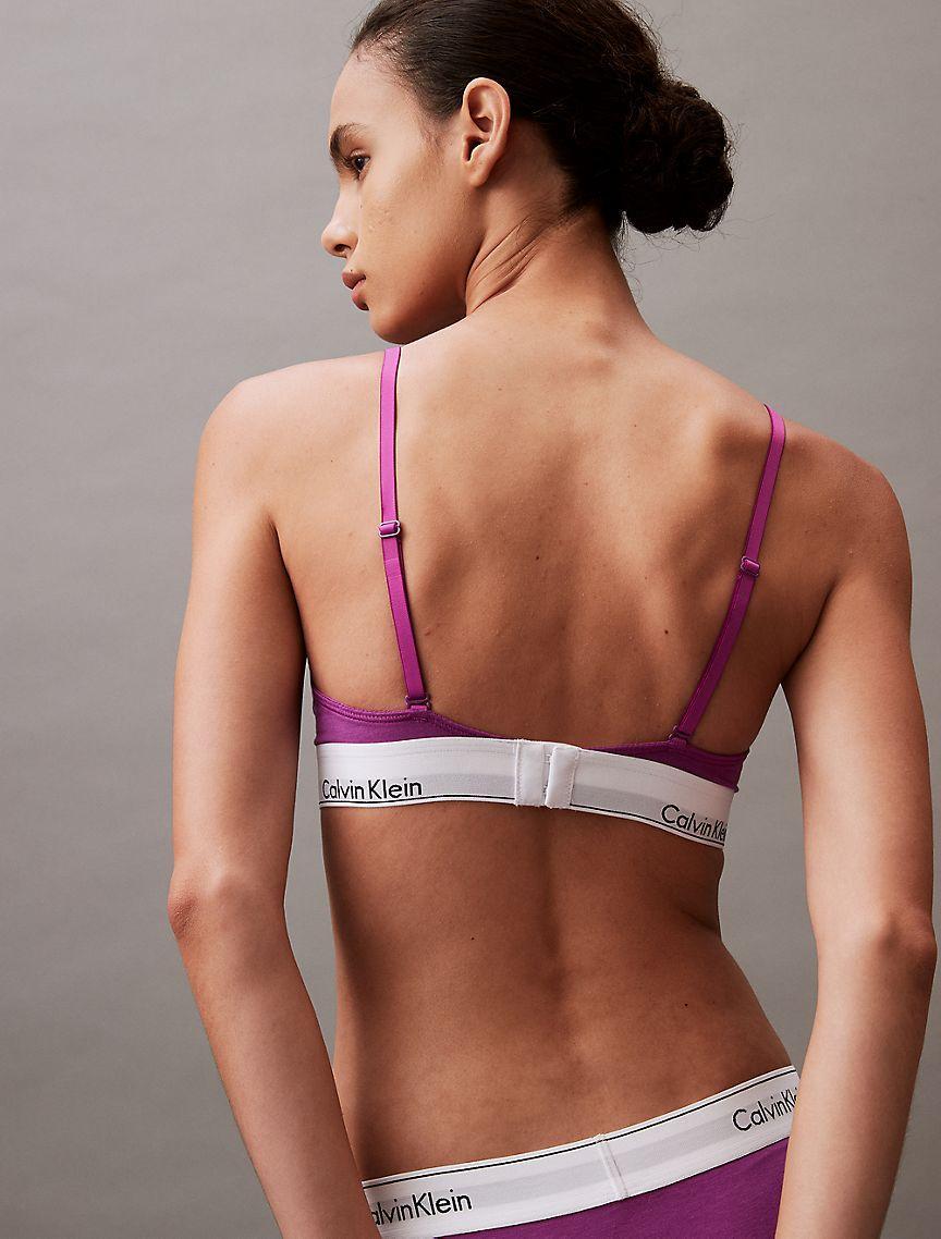 Icon Cotton Modal Lightly Lined Triangle Bralette Product Image