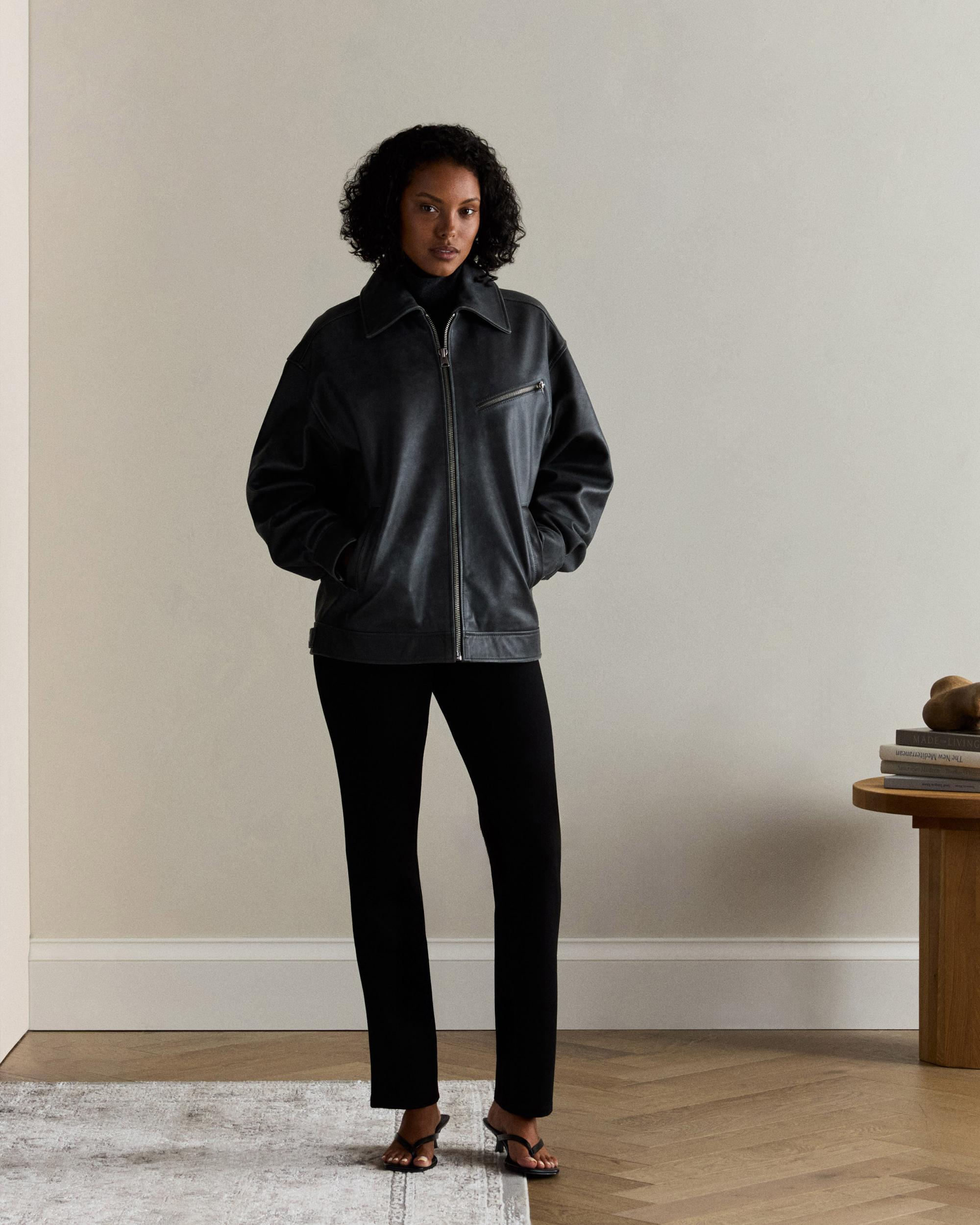 Quince | Women's Ultra-Stretch Ponte Straight Leg Pants Tall Size XS, Rayon Product Image