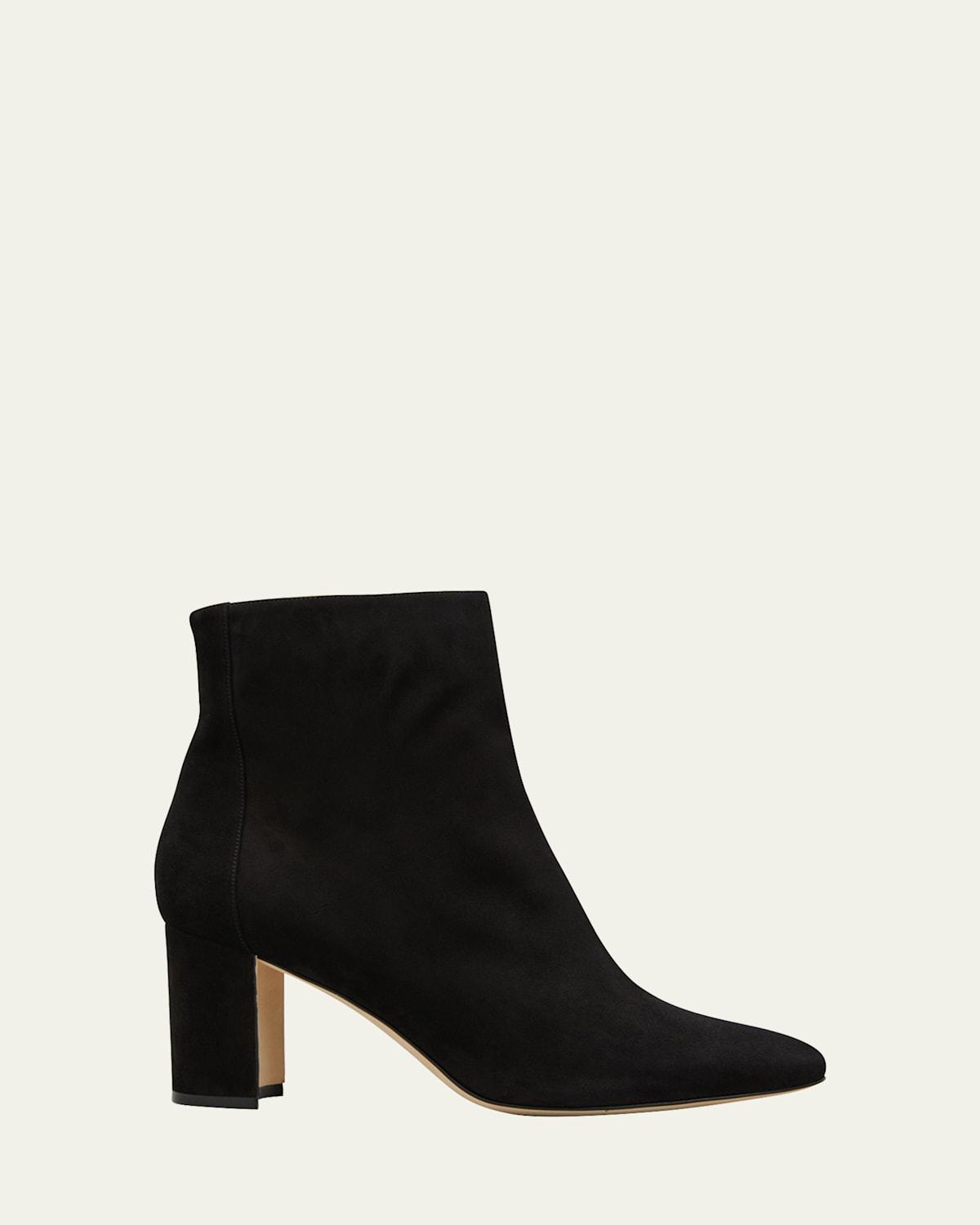 Rosie Suede Zip Ankle Booties Product Image