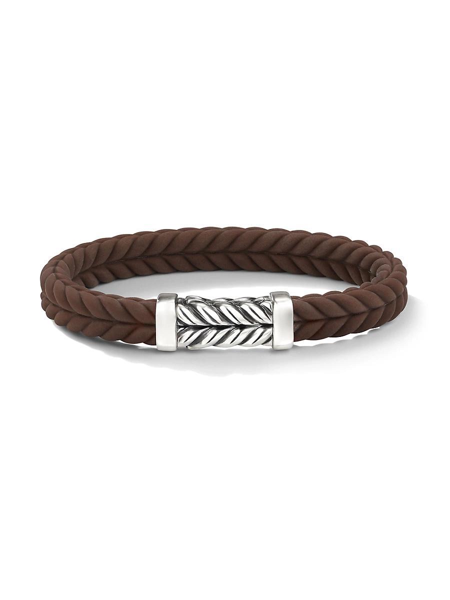 Mens Chevron Rubber Bracelet Product Image