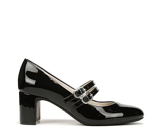 LifeStride True Women's Mary Jane Pumps, Size: 6 Wide, Black Patent Product Image