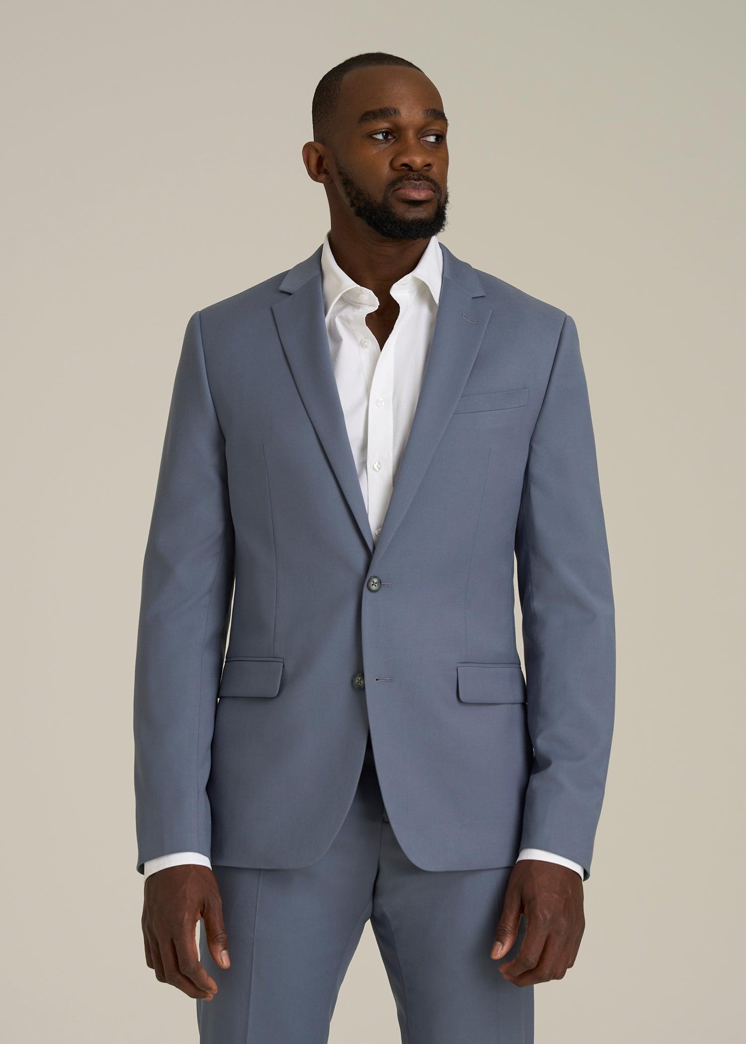 Suit Jacket for Tall Men in Blue Slate Male Product Image