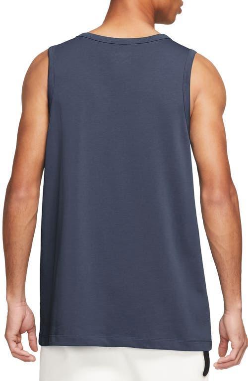 NIKE Men's  Sportswear Premium Essentials Tank Top In Thunder Blue Product Image