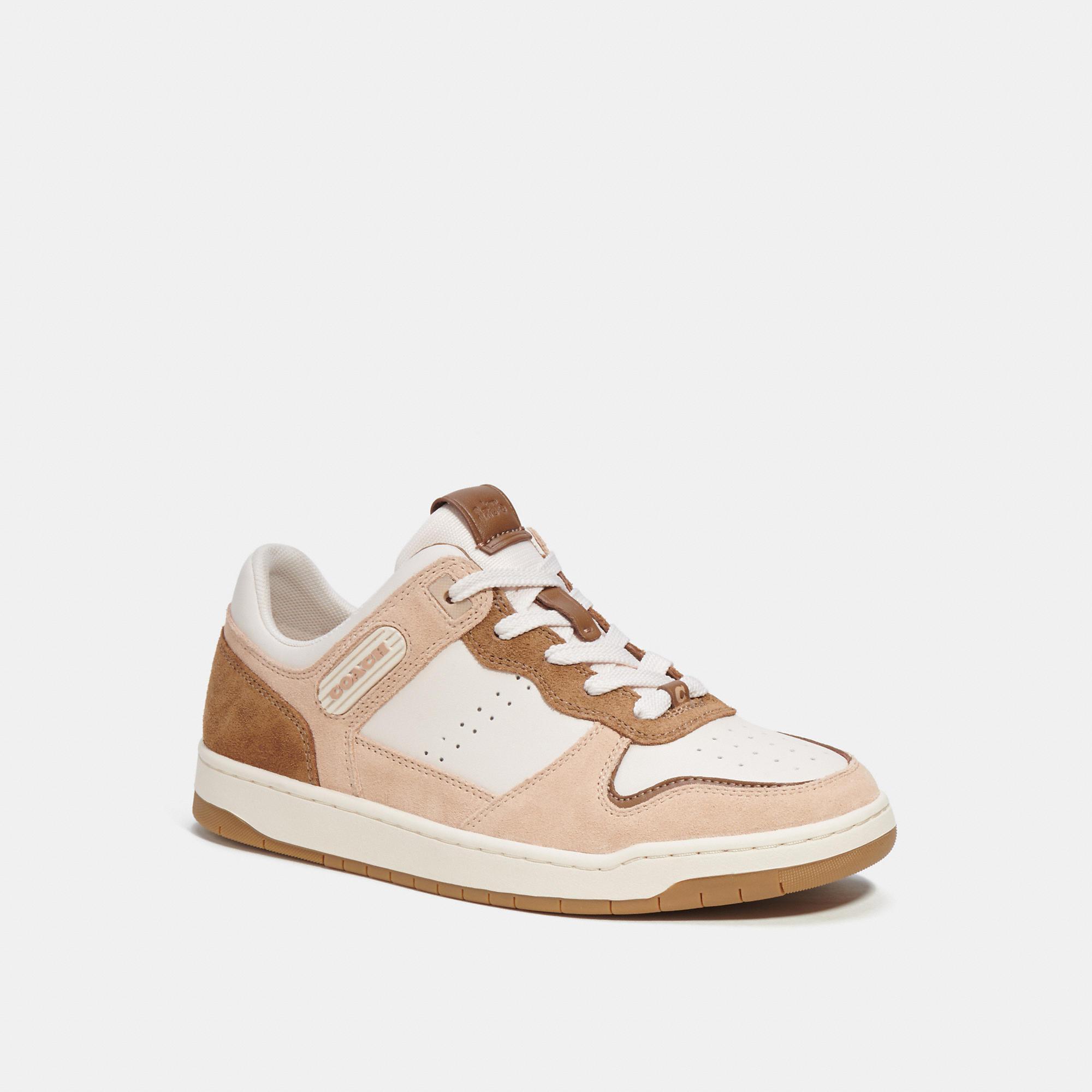 COACH C201 Suede (Chalk/Beechwood) Women's Shoes Product Image