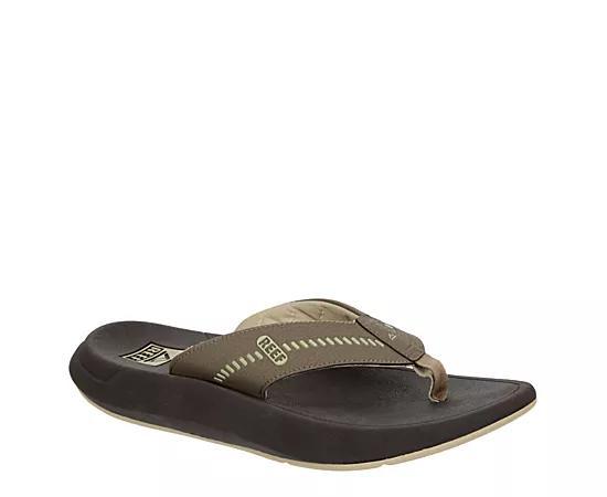 REEF Swellsole Rover Men's Flip-Flop Sandals, Size: 9, Black Product Image